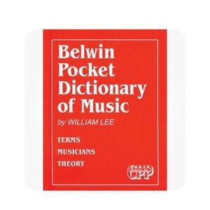 Belwin Pocket Dictionary of Music - great condition